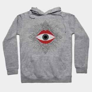 Surreal eye in the mouth Hoodie